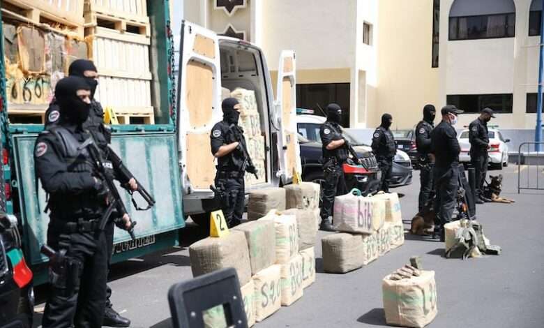الأمن المغربي مكافحة المخدرات