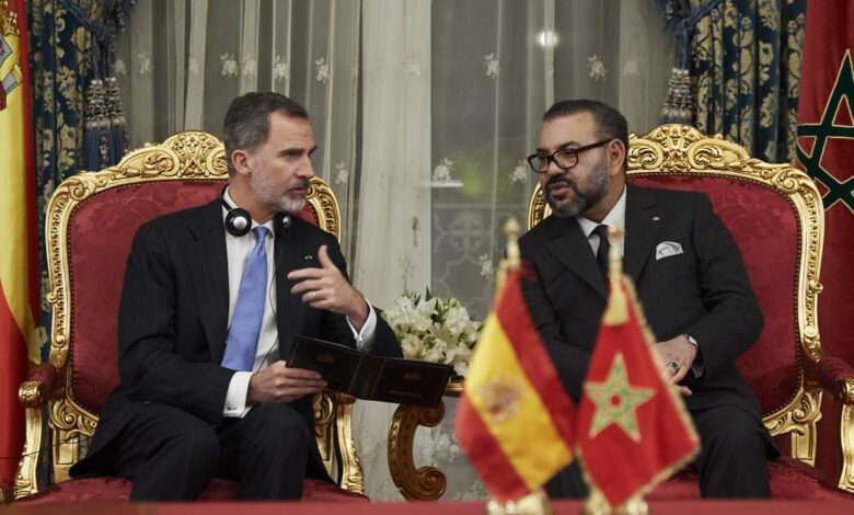 ملك إسبانيا و الملك محمد السادس