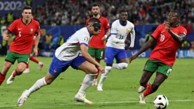 فرنسا تفوز على البرتغال