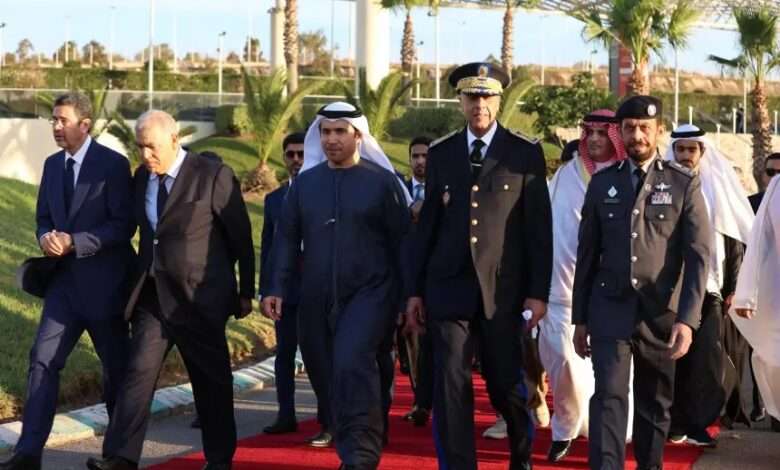 رئيس المنظمة الدولية للشرطة الجنائية أحمد ناصر الريسي خلال حفل الافتتاح الرسمي للدورة السادسة لأيام الأبواب المفتوحة للأمن الوطني بمدينة الجديدة