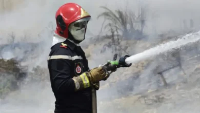 حريق مهول يلتهم محلات للمنتوجات التقليدية المصنوعة من القصب بطنجة