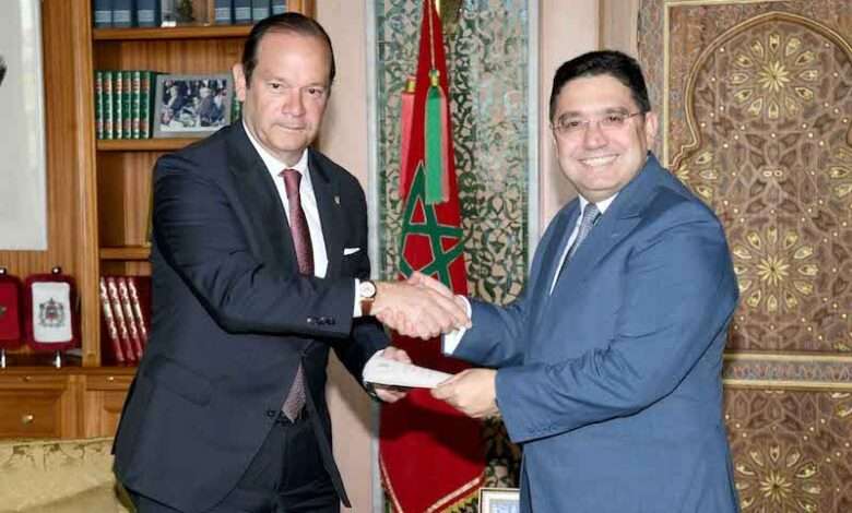 لقاء وزير الشؤون الخارجية والتعاون الإفريقي والمغاربة المقيمين بالخارج ناصر بوريطة ووزير العلاقات الخارجية بجمهورية بنما، خافيير مارتينيز آشا فاسكيز