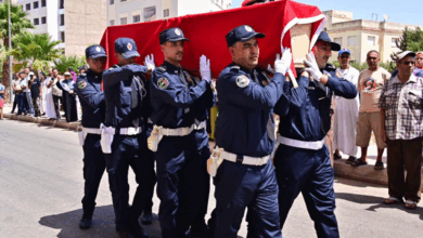 تشييع جثمان العميد الممتاز نور الدين صياد ضحية اعتداء إيموزار