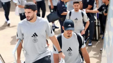 وصول بعثة المنتخب الجزائري إلى المغرب على متن طائرة تونسية