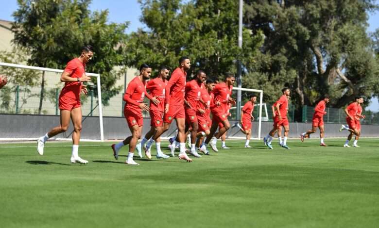 تداريب المنتخب المغربي 2025