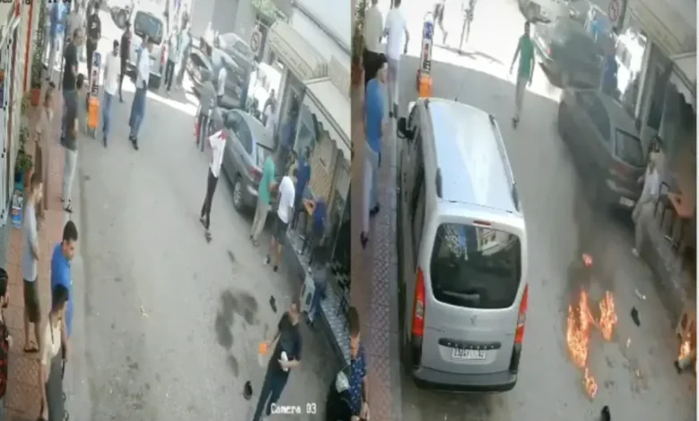إضرام النار في شخص بالحسيمة