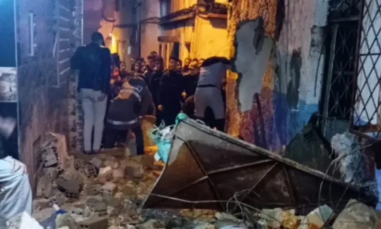 انهيار منزل قديم بطنجة