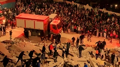 انهيار بنايتين سكنيتين بفاس