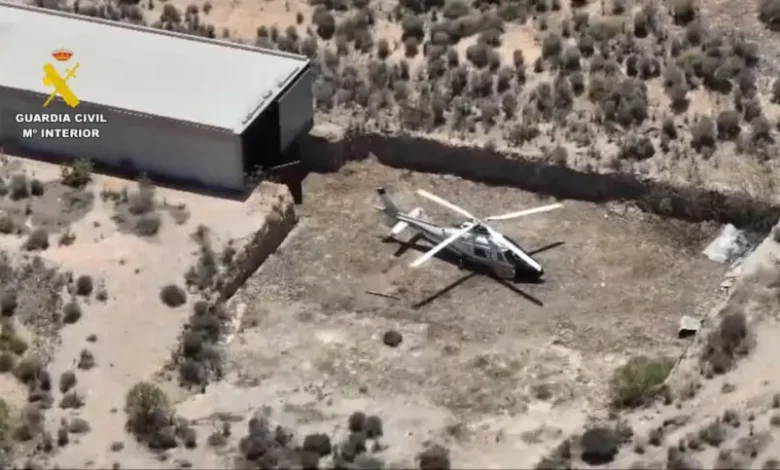 تفكيك شبكة لتهريب الحشيش من المغرب باستخدام المروحيات