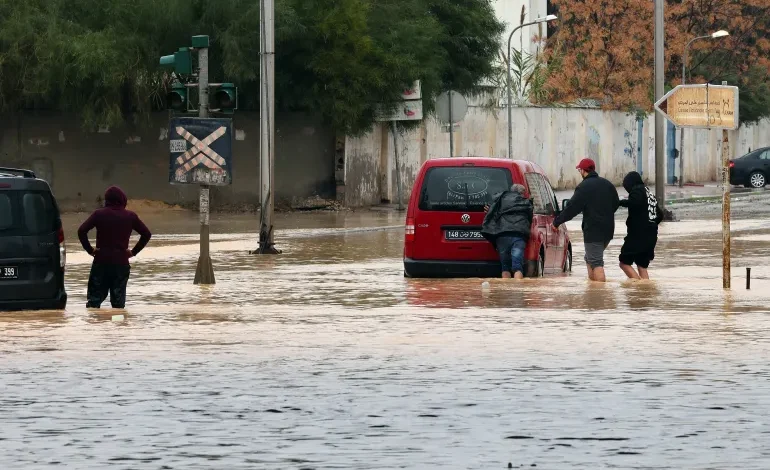 فيضانات بتونس