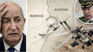 مروحيتان عسكريتان جزائريتان حلقتا فوق أحد أحياء مدينة فيݣيݣ